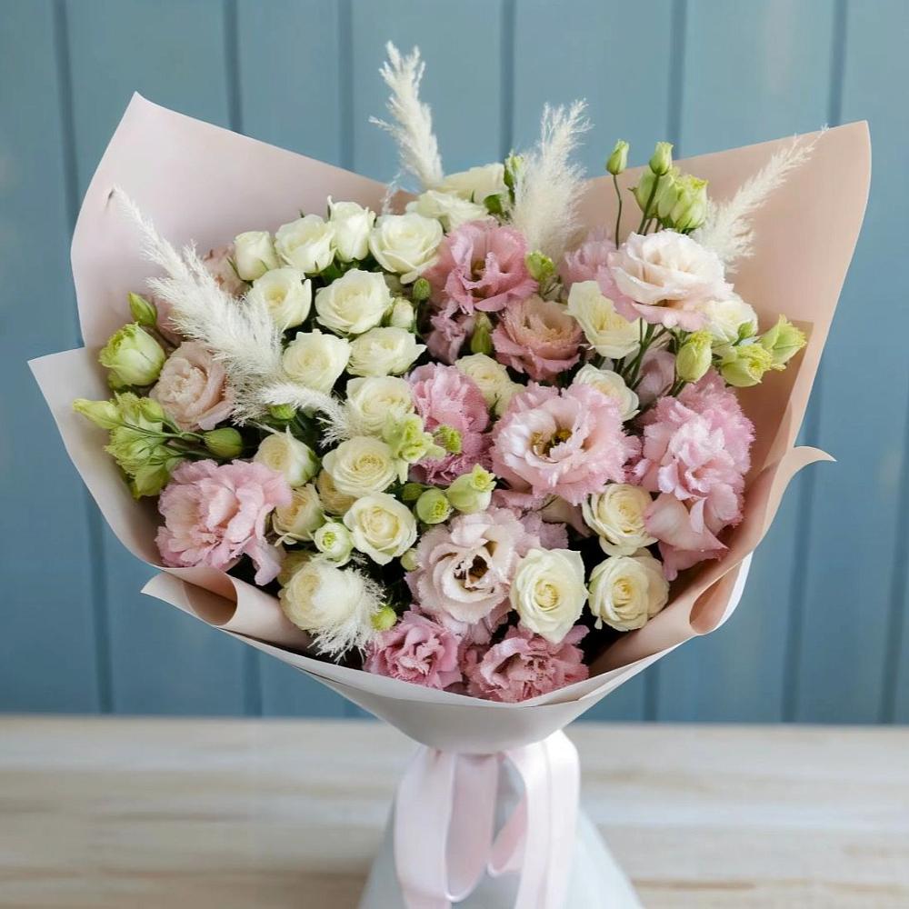 Букет цветов из: Альстромерии и Розы в Тугулуке