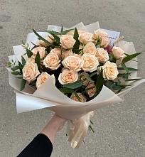 Букет Кремовые розы Латте в Тугулуке