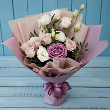 Букет цветов из:  Розы и Лизиантусы в Тугулуке