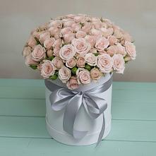 Цветочная композиция из Розы в шляпной коробке #REPLACE_PRED# Тугулуке