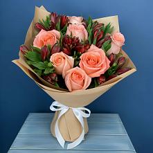 Букет цветов из:  Розы и Альстромерии в Тугулуке
