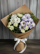 Букет цветов из:  Хризантемы и Розы в Тугулуке