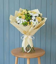 Букет цветов из:  Хризантемы и Розы #REPLACE_PRED# Тугулуке