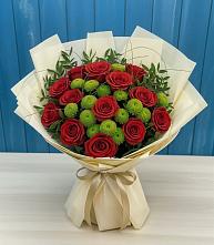 Букет цветов из:  Розы и Хризантемы #REPLACE_PRED# Тугулуке