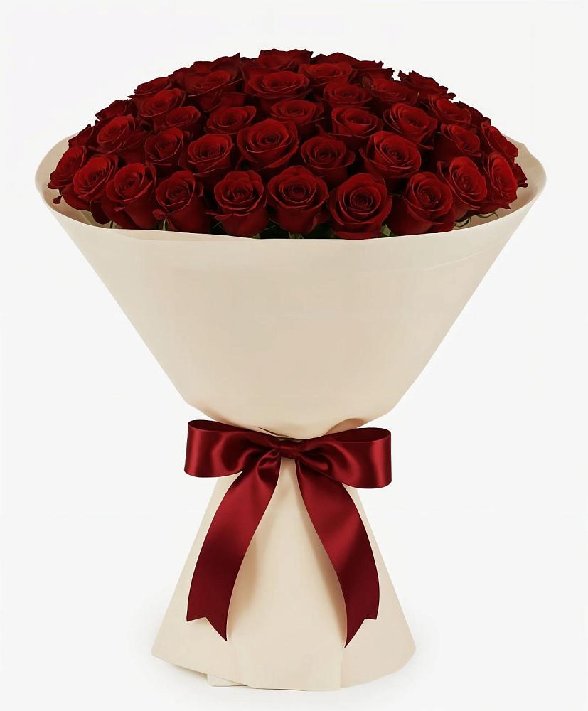 Букет 101 Бордовая роза Блэк Бакарра в Тугулуке