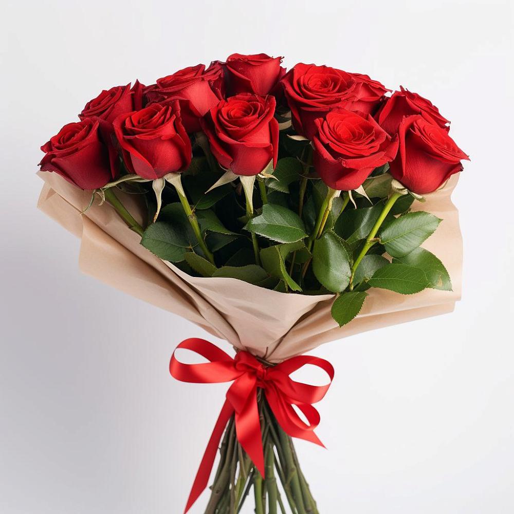 Букет 11 Красных роз Эдлесс Лав в Тугулуке