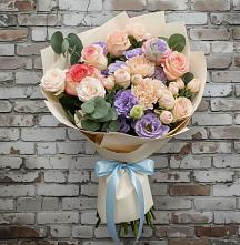 Букет цветов из:  Розы, Лизиантусы и Гвоздики #REPLACE_PRED# Тугулуке