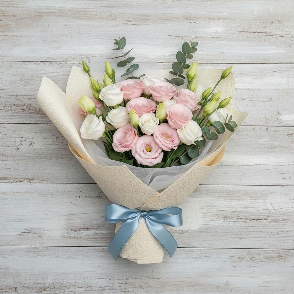 Букет цветов из: Лизиантусы в Тугулуке